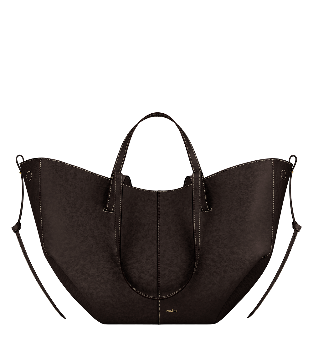 Cyme Textured Tote — Ebony by Polène