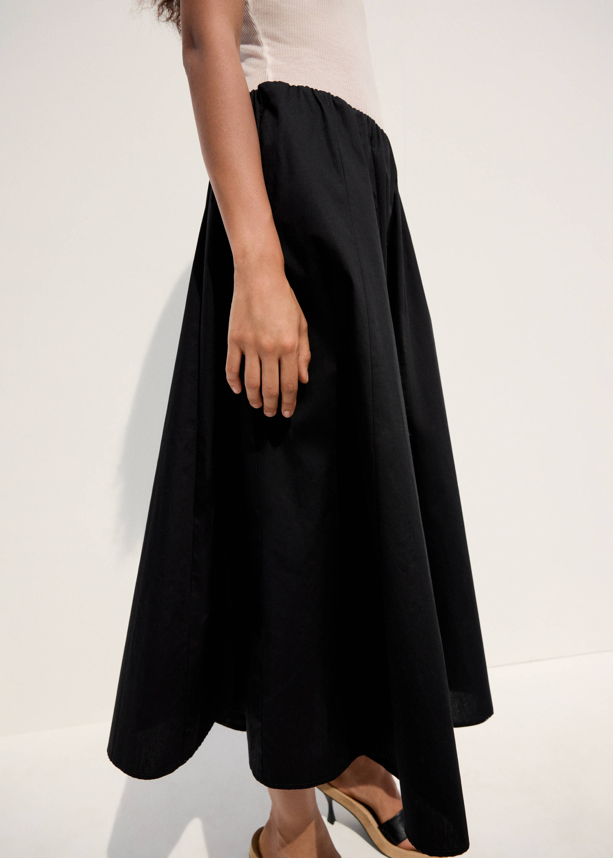 Flared Cotton Skirt by Mango