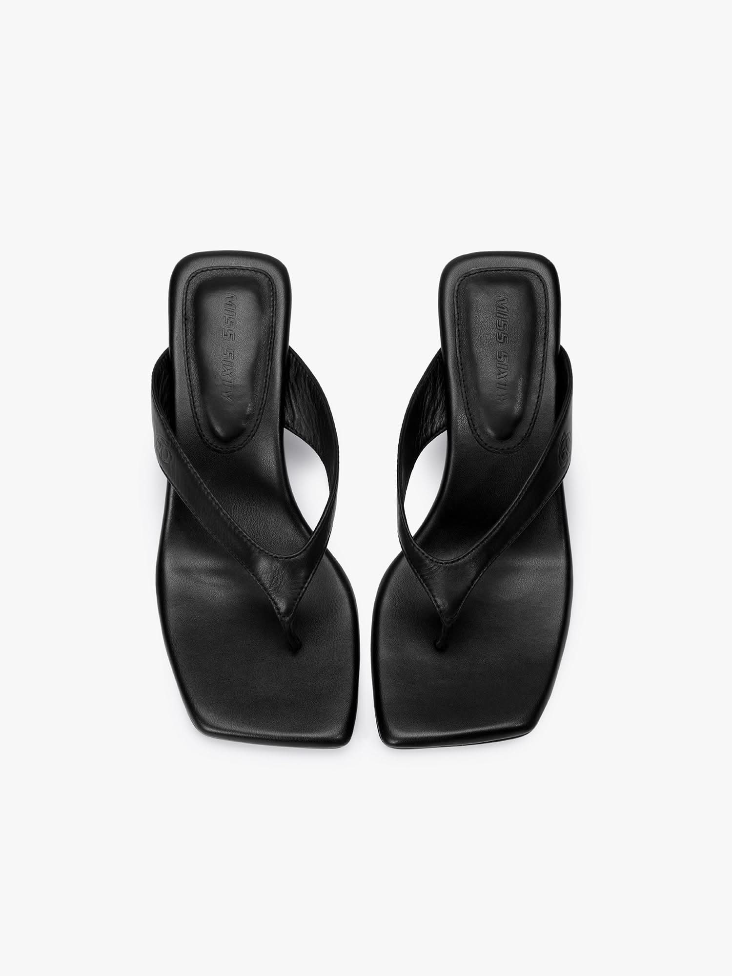 Leather Kitten Heel Shoes by Miss Sixty