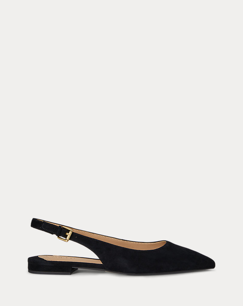 Londyn Suede Slingback Flat by Lauren Ralph Lauren