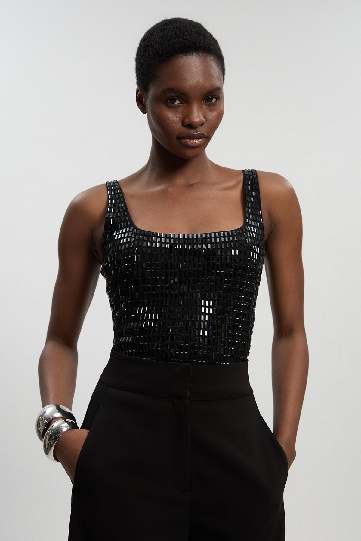 Premium Crystal Embellished Top by Karen Millen
