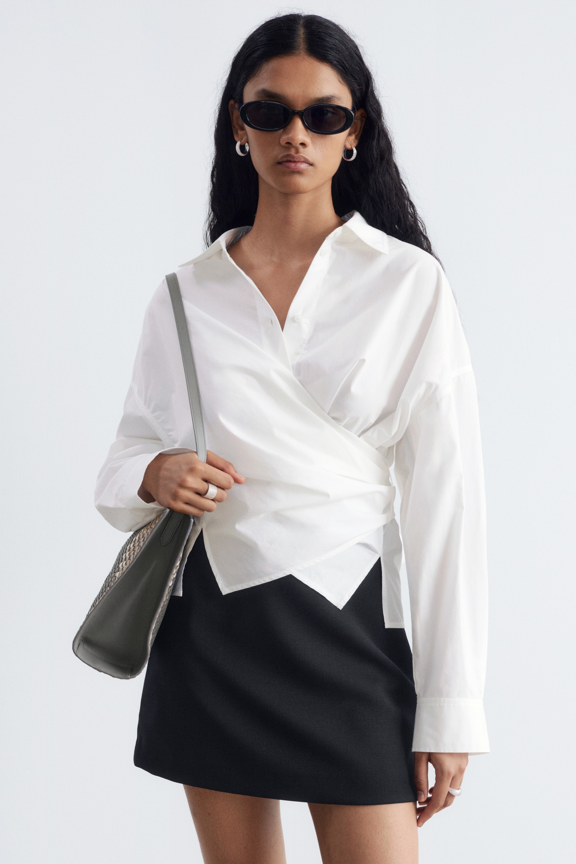 Tie-Waist Cotton Shirt by & Other Stories
